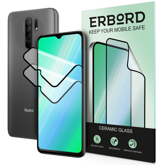 2x sticlă ceramică ERBORD Hybrid Glass pentru Xiaomi Redmi 8 / 8A