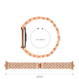 Brățară cu diamante pentru Xiaomi Smart Band 8 Pro, aur roz roz