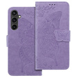 Cu clapetă pentru Samsung Galaxy S23 FE, Butterfly, violet