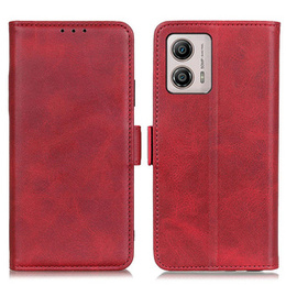 Cu clapetă pentru Motorola Moto G53 5G / G13 / G23, Wallet, roșu