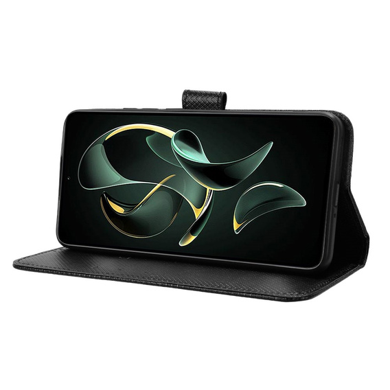 Husă flip pentru Xiaomi 13T / 13T Pro / Redmi K60 Ultra, Smart Magnet, negru