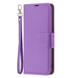 Cu clapetă pentru Samsung Galaxy A34 5G, Wallet Litchi Magnet, violet