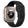 Curea din silicon pentru Apple Watch 1/2/3/4/4/5/6/6/7/8/SE/ULTRA 42/44/45/49MM, negru