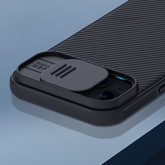 Carcasă blindată Nillkin pentru iPhone 15 Plus, CamShield Pro, negru