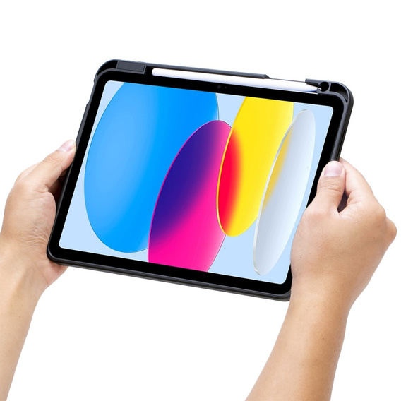 Carcasă + tastatură iPad 10.9 2022 10 GEN, keyboard Pen Slot, negru