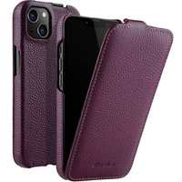 MELKCO carcasă flip pentru iPhone 14, piele, flip, violet