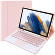 Carcasă + tastatură Samsung Galaxy Tab A8 10.5 X200 / X205, Touchpad, roz rose gold