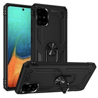 Husă blindată pentru Samsung Galaxy A51, Nox Case Ring, negru