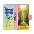 Cu clapetă pentru Motorola Moto G54 5G, Wallet, feather, albastru