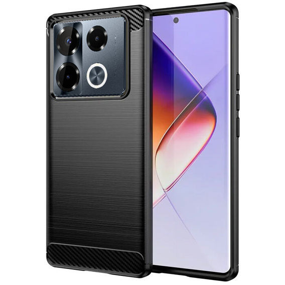 Huse pentru Infinix Note 40 Pro Plus, Carbon, negru