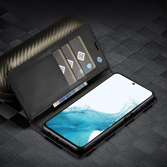 Carcasă cu clapetă pentru Samsung Galaxy A56, Carbon LC.IMEEKE, negru