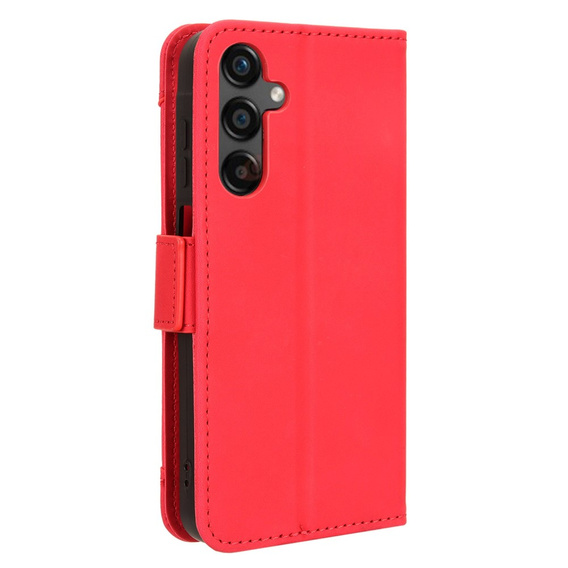 Cu clapetă pentru Samsung Galaxy A25 5G, Card Slot, roșu