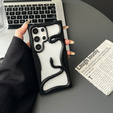 Husa LUPHIE pentru Samsung Galaxy S25 Ultra, Armor Bumper, negru