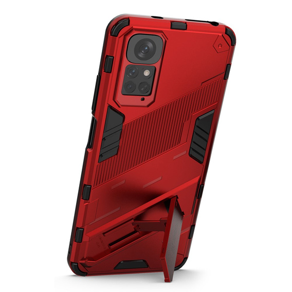 Husa pentru Xiaomi Redmi Note 11/11S, Military kickstand, albastru