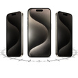 2 x iPhone 15 Privacy Foil, ERBORD Anti-Spy Hydrogel