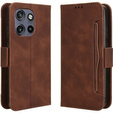 Cu clapetă pentru Motorola Edge 50 Neo / Motorola ThinkPhone 25, Card Slot, maro