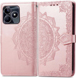 Cu clapetă pentru Realme Note 50, Mandala, roz
