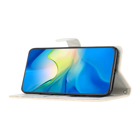 Cu clapetă pentru Oppo A38 4G / Oppo A18 4G, Wallet, BINFEN COLOR, bej