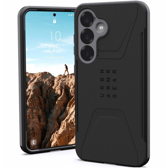 Carcasă Urban Armor Gear pentru Galaxy S25+ Plus, Civilian, negru
