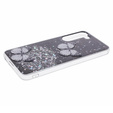 Husă pentru Samsung Galaxy S24, Glitter Butterfly, negru