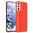 Husa pentru Samsung Galaxy S21+ Plus, Silicone Lite, roșu