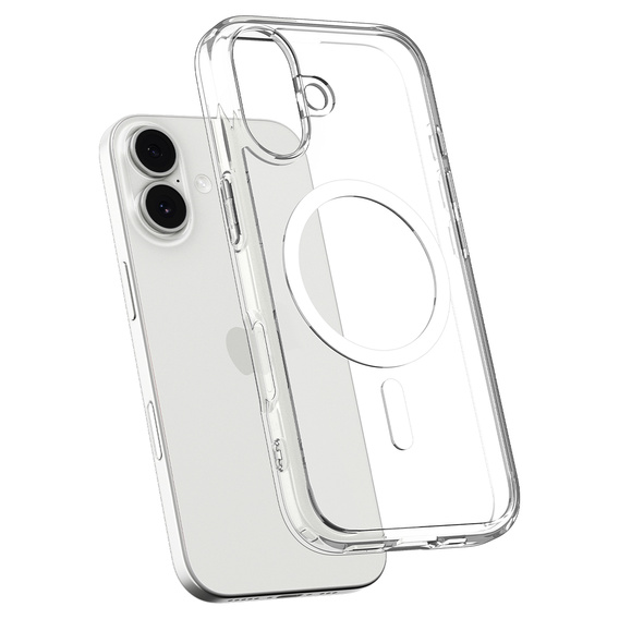 Carcasă Spigen Ultra Hybrid MagSafe pentru iPhone 17, transparentă/albă