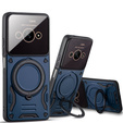 Husă blindată pentru Xiaomi Redmi A3, Magnetic Ring, albastru