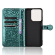 Husa cu clapetă pentru Motorola Moto G86 Power 5G, Wallet Rhombus, verde