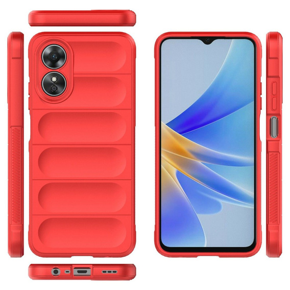 Huse pentru Oppo A17, Gaming Shockproof, roșu