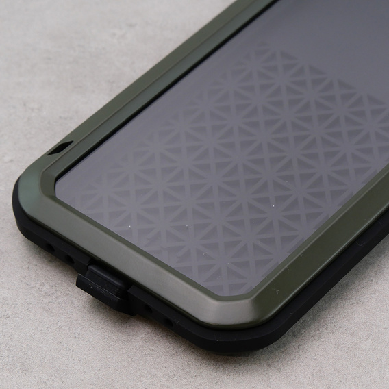 Love Mei Huse pentru iPhone 12, armored with glass, verde
