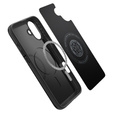 Carcasa Spigen pentru iPhone 16 Plus, Thin Fit Mag, gri + sticlă temperată 9H