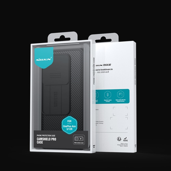 Carcasă blindată Nillkin pentru OnePlus 12R, CamShield Pro, negru