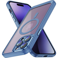 Husă pentru iPhone 15 Pro, ERBORD Impact Guard, MagSafe, albastru