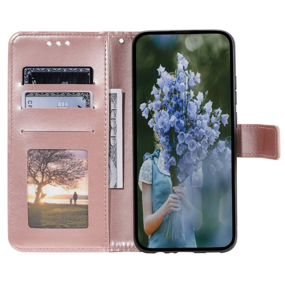 Cu clapetă pentru Samsung Galaxy A05s 4G, Mandala, albastru