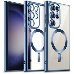 Huse pentru Samsung Galaxy S23 Ultra, MagSafe Hybrid, albastru închis
