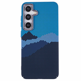 Carcasa pentru Samsung S25+ Plus, Carbon Fiber MagSafe, albastru / albastru marin