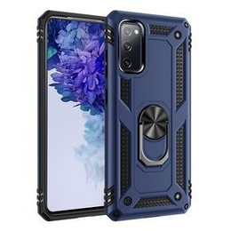 Husă blindată pentru Samsung Galaxy S20 FE, Nox Case Ring, albastru