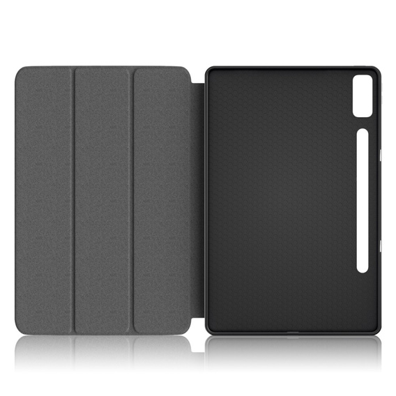Husă pentru Lenovo Tab P12, Smartcase cu spațiu pentru stylus, negru