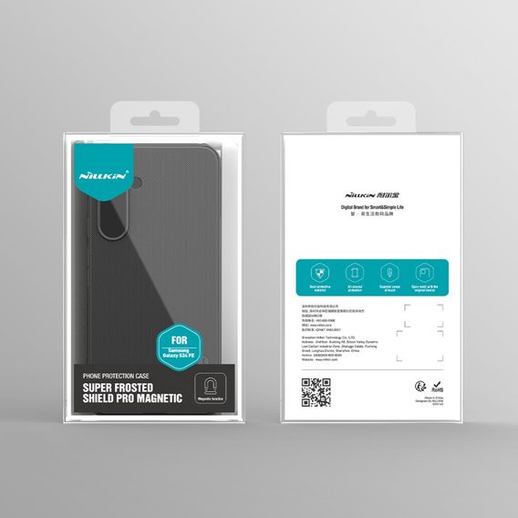 Husa NILLKIN pentru Samsung Galaxy S24 FE, Frosted Shield, pentru MagSafe, negru