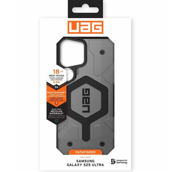 Carcasă Urban Armor Gear pentru Galaxy S25 Ultra, Pathfinder MagSafe, gri