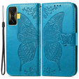 Cu clapetă pentru Xiaomi Poco F4 GT, Butterfly, albastru
