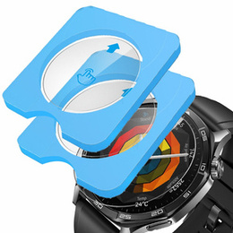 2x ERBORD sticlă călită pentru Huawei Watch GT 5 46mm, cu cadru de montare