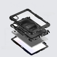 Husa blindată pentru Lenovo Tab M11, carcasă de protecție 360 cu slot pentru stylus, negru