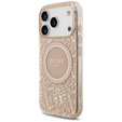 Husă cu curea IML Flowers Electroplated Allover With Beads, pentru MagSafe, cu curea pentru iPhone 17 Pro