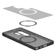 Carcasă MagSafe Spigen pentru Samsung Galaxy S25 Ultra, Ultra Hybrid, mat / negru + 9H Tempered Glass