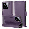 Husă pentru Xiaomi 15, ERBORD Glossy Litchi, portofel cu clapetă, violet