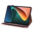 Husă cu clapetă pentru Lenovo Tab M10 Plus 10.6 Gen 3 TB-125F TB-128F, flower, roz rose gold