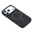 Manșon din silicon pentru iPhone 17 Pro Max, pentru MagSafe, antișoc, negru