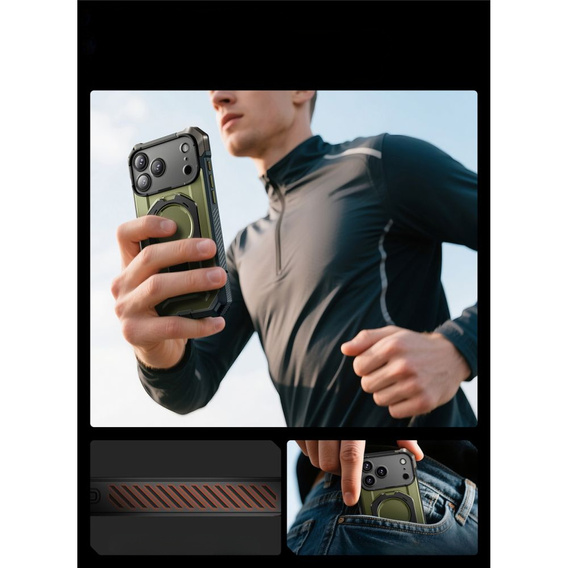 Carcasă Supcase pentru iPhone 17 Pro Max, Unicorn Beetle Grip Mag, Guldan