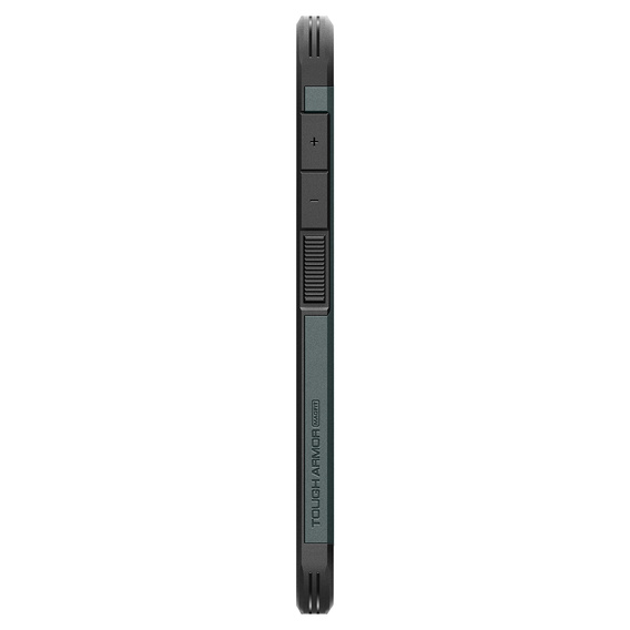 Carcasa Spigen pentru Samsung Galaxy S25+ Plus, Tough Armor Mag MagSafe, verde + 9H Tempered Glass